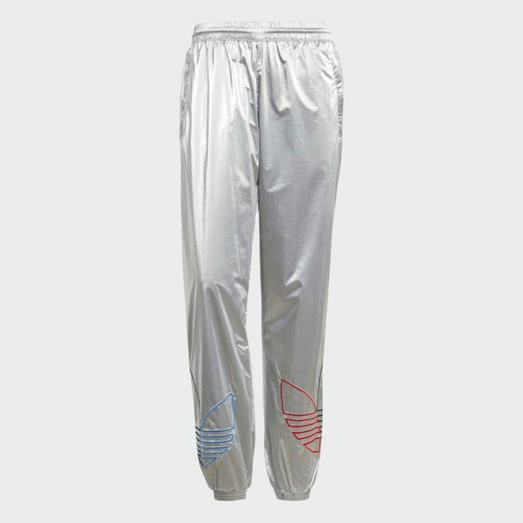 Adidas Originals Men's Silver Metallic ADICOLOR TRICOLOR TRACK PANTS GN4213 - Picture 1 of 4
